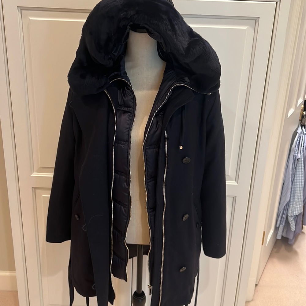 Massimo Dutti 2 in 1 jacket - wool and puffer